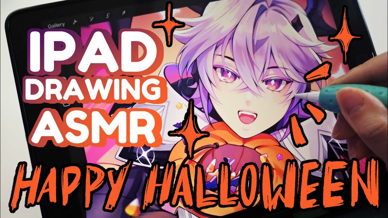 DURIN DRAWING ASMR | HAPPY HALLOWEEN 🎃