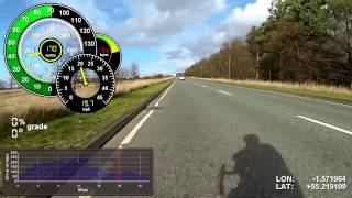 preview picture of video 'Riding With DashWare - Ellington Drag - Northumberland'
