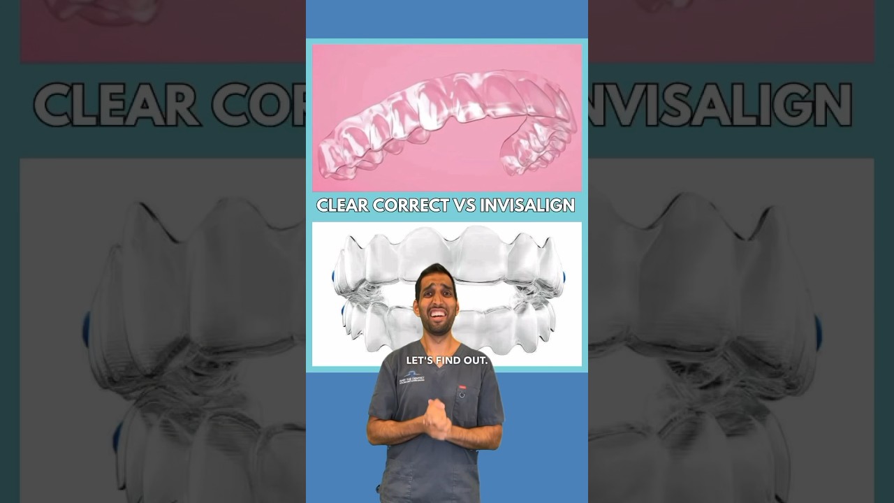 CLEAR CORRECT VS INVISALIGN - What’s the difference? #dentalcare #invisalign #clearcorrect #dentist