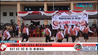 Lomba Tari Seka Meriahkan HUT RI ke-80 di Mimika