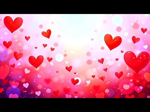 💕 Floating Hearts 4K Background Video | Valentine's Day Romantic Pink Screensaver | Copyright Free 💕