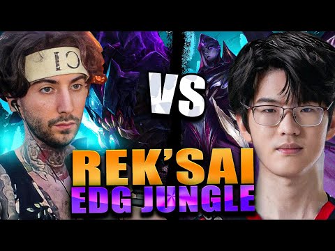 I destroyed EDG Junlger with REK'SAI in Challenger Game | Worlds Soloq