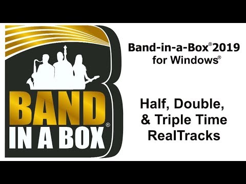 Band-in-a-Box® for Windows: Half, Double, & Triple Time RealTracks