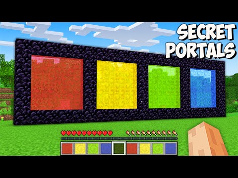 Which NEW SECRET PORTAL is BETTER in Minecraft? I found GIANT PORTAL of ALL COLORS!