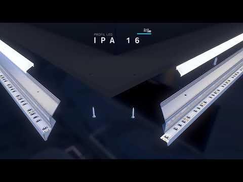 Видеообзор Алюминиевый профиль тип IPA16 для LED лент, с рассеивателем LUMINES. (Цена за 1 м.п.)