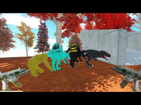 FPS AVATAR WITH GRENADE LAUNCHER DEATH FALL - Animal Revolt Battle Simulator