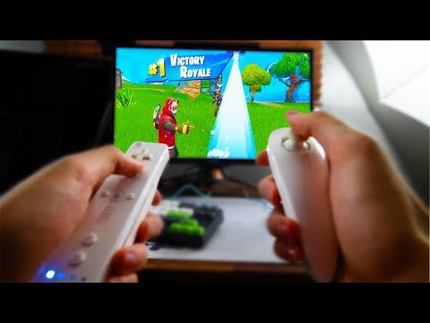 I WIN Fortnite with a Wii Controller Video