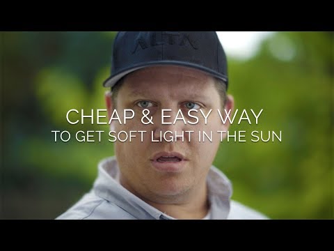 CHEAP & EASY WAY TO GET SOFT LIGHT IN THE SUN