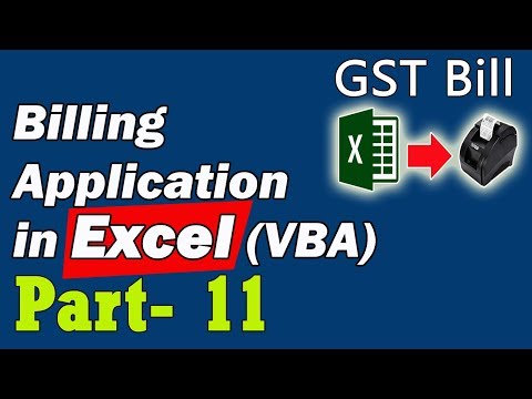 Billing Application in Excel VBA Part 11