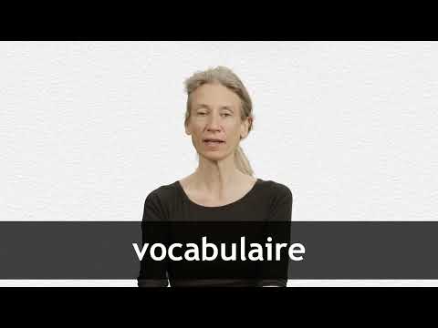 How to pronounce VOCABULAIRE in French
