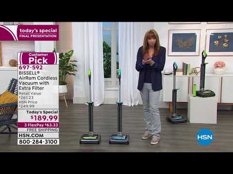 BISSELL AirRam Cordless Vacuum with Extra Filter