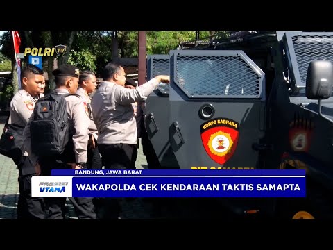 POLDA JABAR CEK KENDARAAN DINAS DAN PERLENGKAPAN PERSONEL DALMAS SAMAPTA