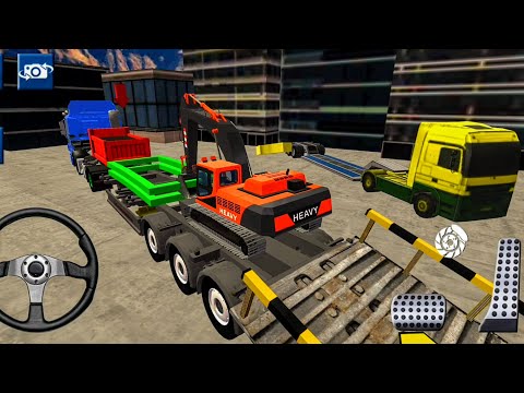 Heavy Excavator Simulator - construction machine transport Level 1 - 8 | Android Gameplay
