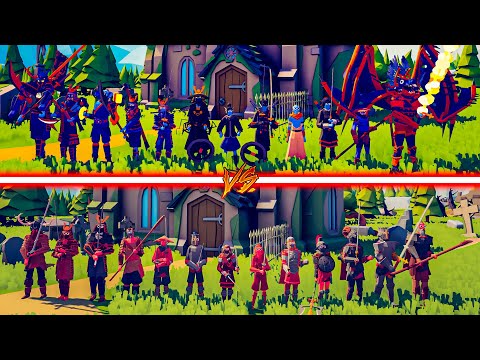 DYNASTY TEAM vs SAMURAI TEAM - Totally Accurate Battle Simulator | TABS