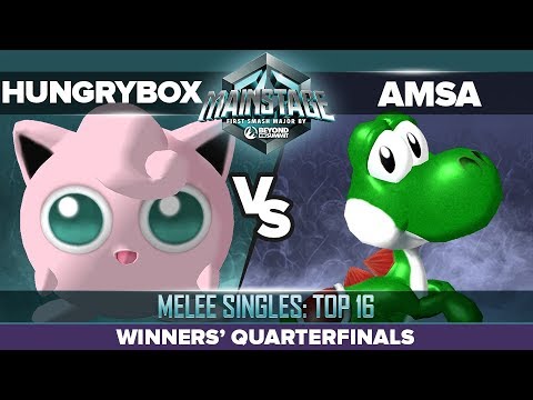 Hungrybox vs aMSa - Winners' Quarterfinals: Melee Singles Top 16 - Mainstage | Puff vs Yoshi