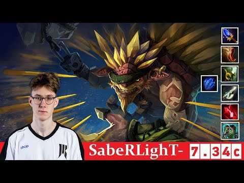 [DOTA 2] SR.SabeRLighT- the BRISTLEBACK [OFFLANE] [7.34c]