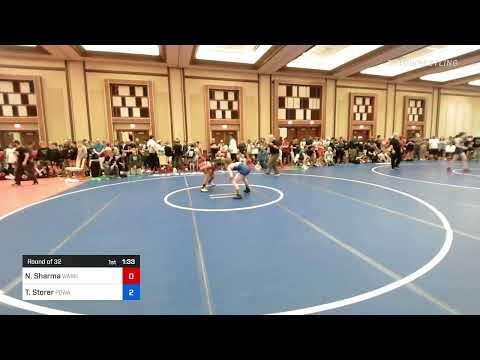 106 Kg Round Of 32 - Neil Sharma, Warhawks Wrestling Vs Tas Storer, Poway Wrestling 5785