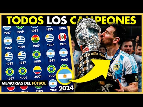 CAMPEONES de la  COPA AMÉRICA (1975-2024) 🏆