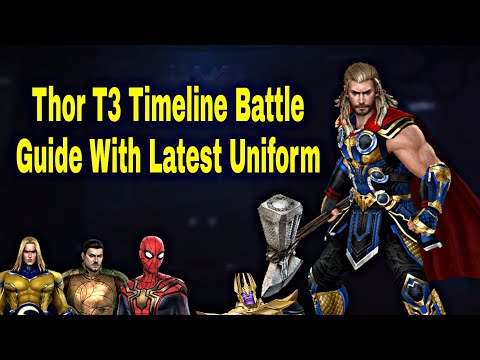 Thor T3 Timeline Battle Guide With Thor Love and Thunder Uniform 2022 - Marvel Future Fight