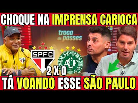 SÓ ELOGIOS! TROCA DE PASSES ANALISOU SAO PAULO 2X0 CHAPECOENSE!  NOTICIAS DO SPFC HOJE