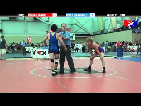 Chasen Tolbert vs. Caleb Richardson at 2013 ASICS University Nationals - FS