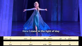 Let It Go - with chords (key of G)