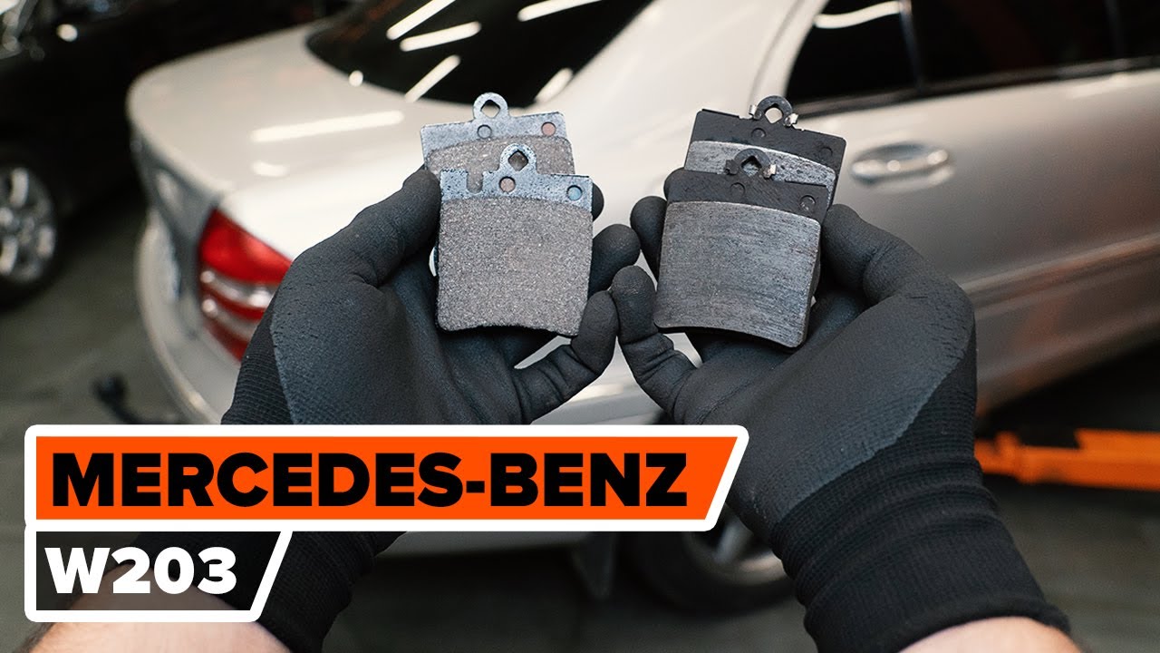 Kako zamenjati avtodel zavorne ploščice zadaj na avtu Mercedes W203 – vodnik menjave