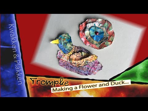 Trompke "Kwakken & Plakken" - Making a flower and a duck