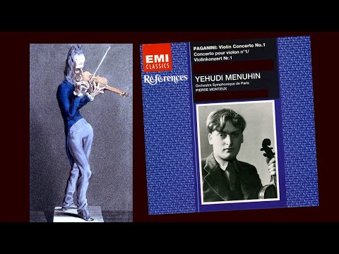 PAGANINI – Violin Concerto nº1 ~ Yehudi Menuhin, Orchestra Symphonique de Paris, Pierre Monteux 1934