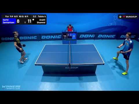 09:55 Serhii Zemiantsev  - Andrii Shamrai 18.07.2023 TT Euro.Cup Ukraine Star. Table 4