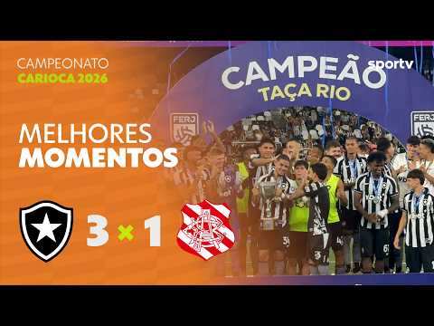 Gols e lances de Botafogo x Bangú