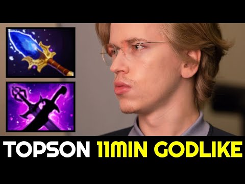 TOPSON 11min Beyond Godlike — Highest Winrate Hero Last Week 7.32c Dota 2