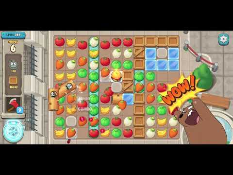 We Bare Bears Match3 Repairs Level 389 - No Boosters