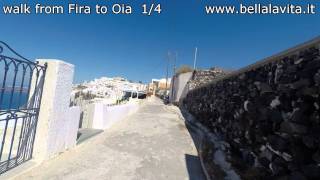 preview picture of video 'Santorini 2014 - walk Fira to Oia part 1'