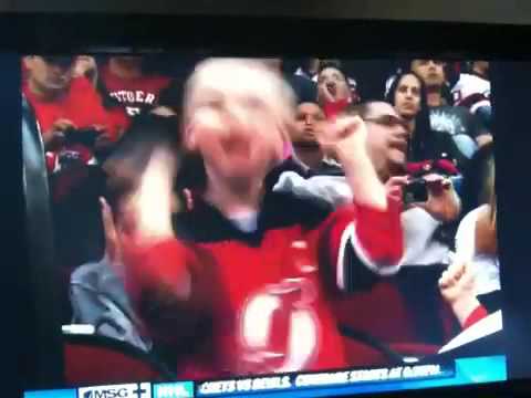 Tiernan at the Devils game