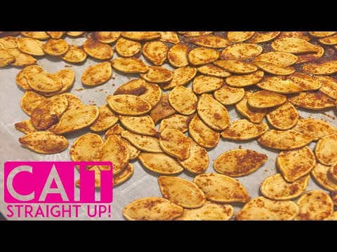 Spicy Pumpkin Seeds Recipe | Cait Straight Up