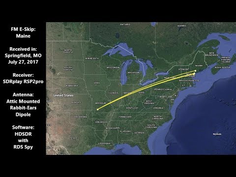 FM DX E-Skip: Maine to Missouri