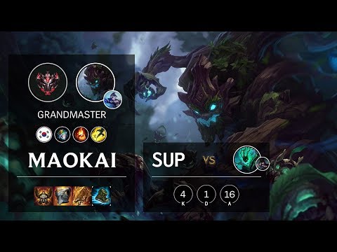 Maokai Support vs Thresh - KR Grandmaster Patch 10.9
