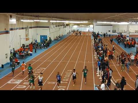 MTA indoor Championship, (intermediate) Boys 60m final, Meeko 7.11 gzz t .c. April 1, 2023.