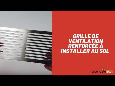 Grille de ventilation renforcée à installer au sol 300 x 100 mm