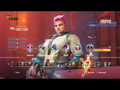 Huge Tank Carry On King's Row, 3 Gold Medals (4300 SR, Zarya/Winston/Reinhardt Gameplay)