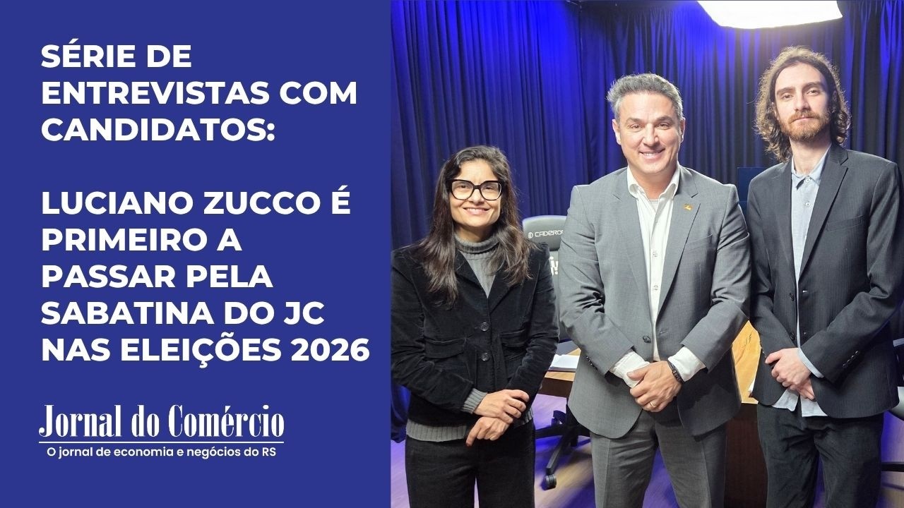 Série de entrevistas com candidatos: Luciano Zucco é primeiro a passar pela sabatina do JC nas eleições 2026