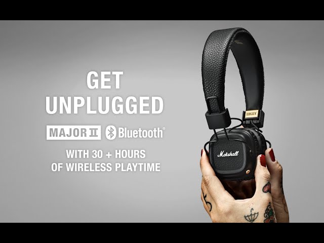 Video teaser for Marshall - Major II Bluetooth Headphone- Product Overview