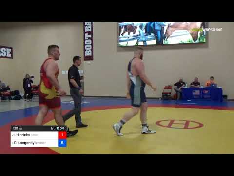 2018 Marine Corps US Open/Senior Men's Greco-Roman 130 Con Semis - Jarrod Hinrichs (GEWC) Vs. Donn