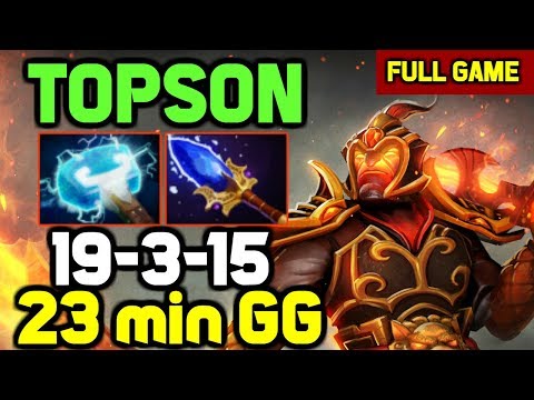 TOPSON Spamming Ember Spirit with Scepter in Solo Ranked 7.22b