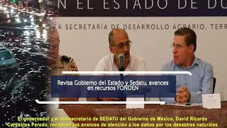 Resumen de actividades del Gobernador José Aispuro Torres. (Del 30 Junio al 5 Julio)