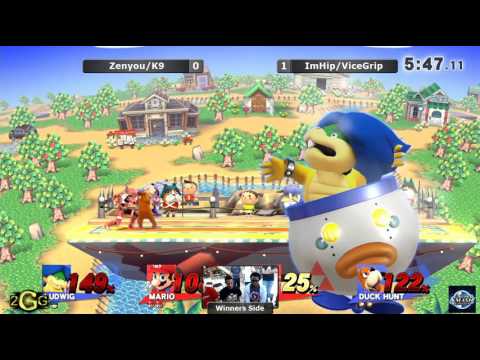 Super Smash Sundays 35 – Zenyou/K9sBruce (Red Team) Vs. ImHip/ViceGrip (Blue Team) Winners Side