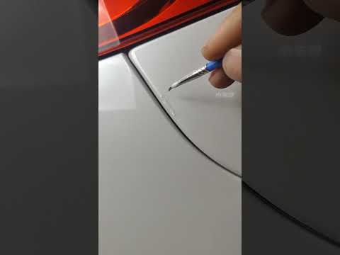 Fix Car Scratches with Pearl White #yotubeshorts