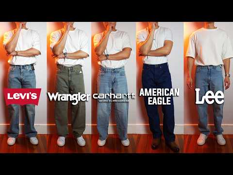 Which Brand Makes The BEST BAGGY JEAN? (Levi's, Wrangler, Lee & More)