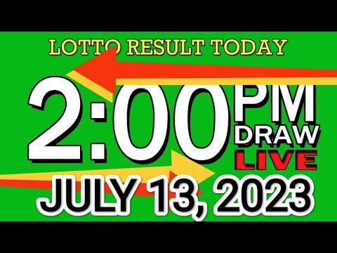LIVE 2 PM LOTTO RESULT TODAY JULY 13, 2023 LOTTO RESULT WINNING NUMBER
